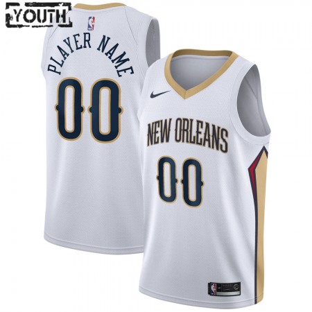 Kinder NBA New Orleans Pelicans Trikot Benutzerdefinierte Nike 2020-2021 Association Edition Swingman